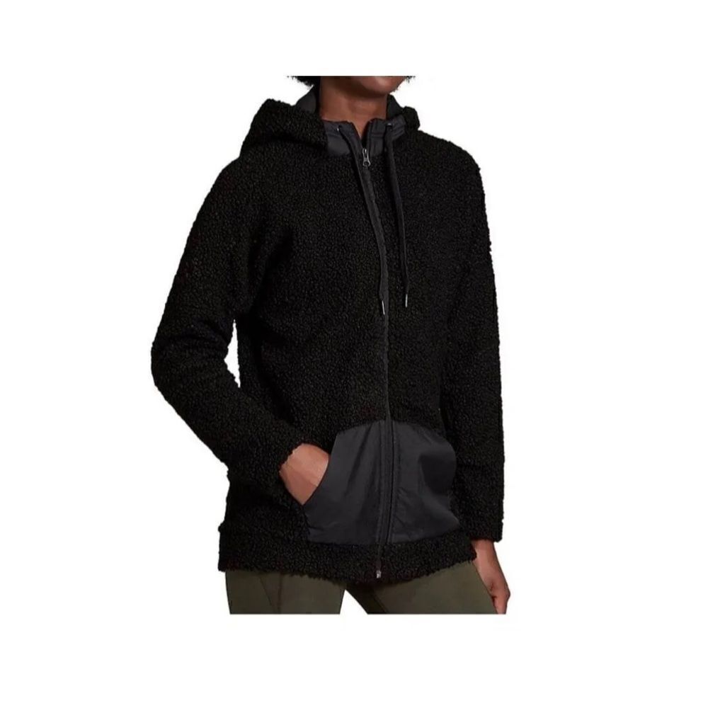 adidas Women's Brilliant Basics Sherpa Full-Zip Hoodie M